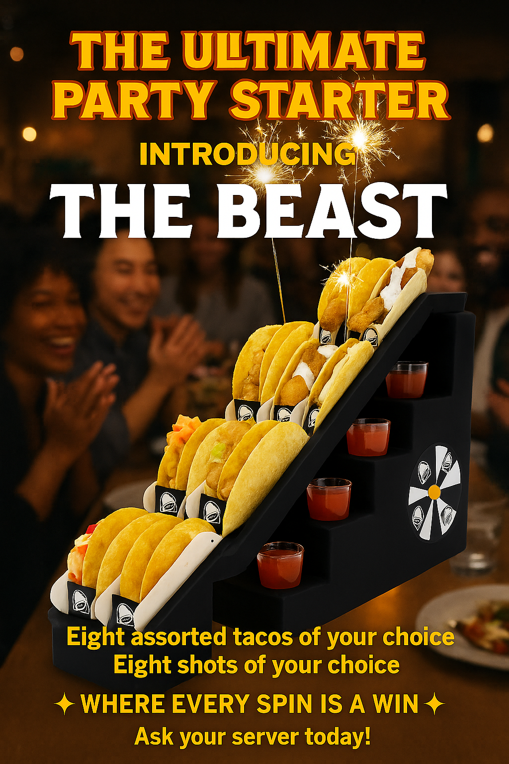 The Beast- Taco & Shot Party Tower