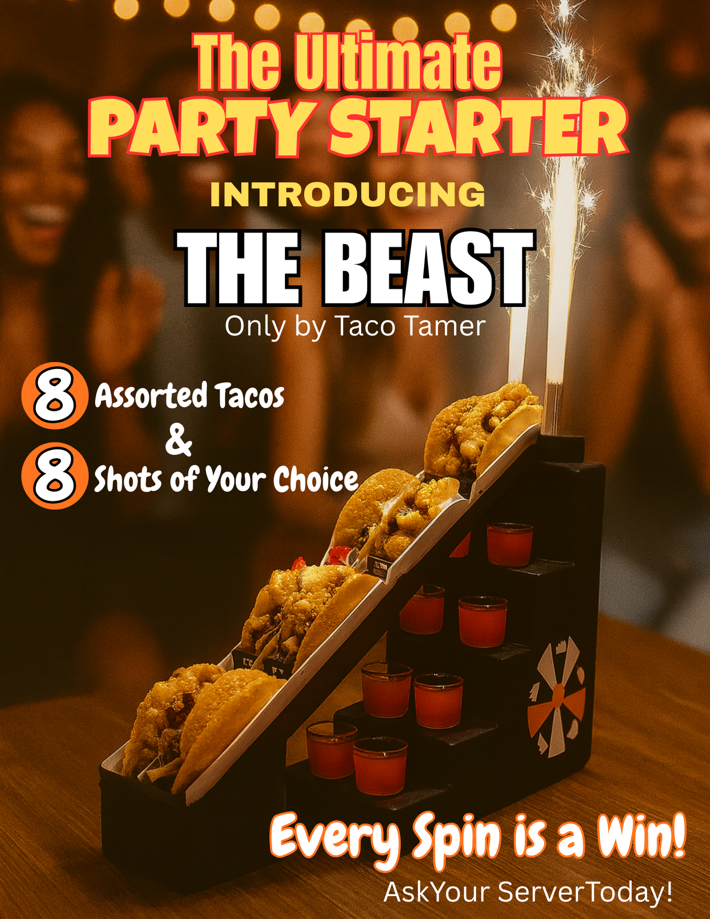 The Beast- Taco & Shot Party Tower